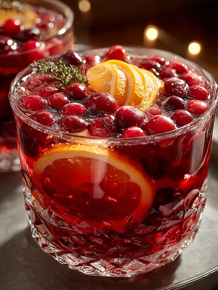 Festive Holiday Punch Refreshing