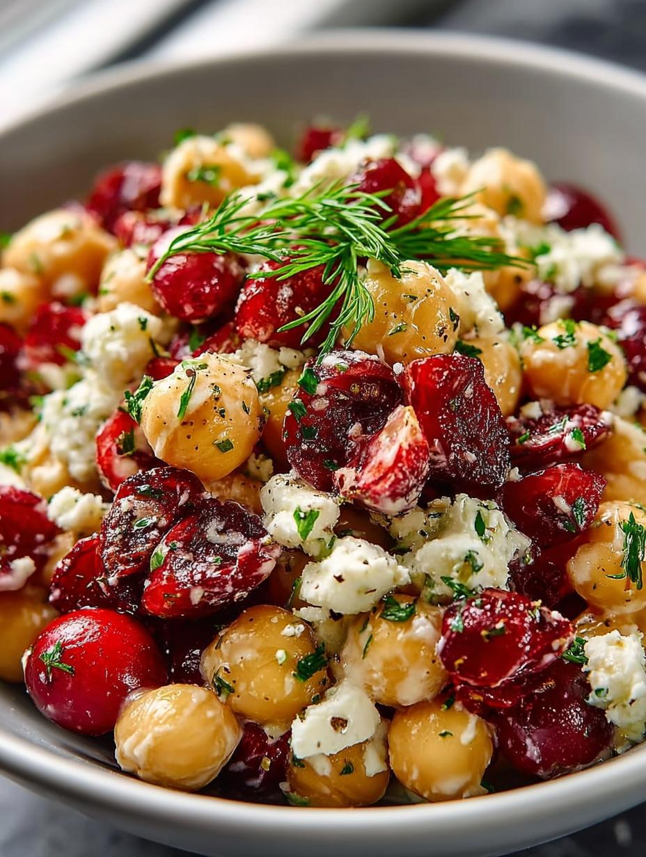 Feta Cranberry Chickpea Salad: 7 Reasons to Love It - Feta Cranberry Chickpea Salad - main visual representation