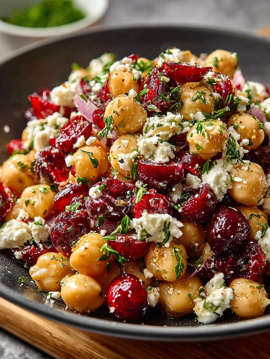 Feta Cranberry Chickpea Salad: 7 Reasons to Love It - Feta Cranberry Chickpea Salad - additional detail