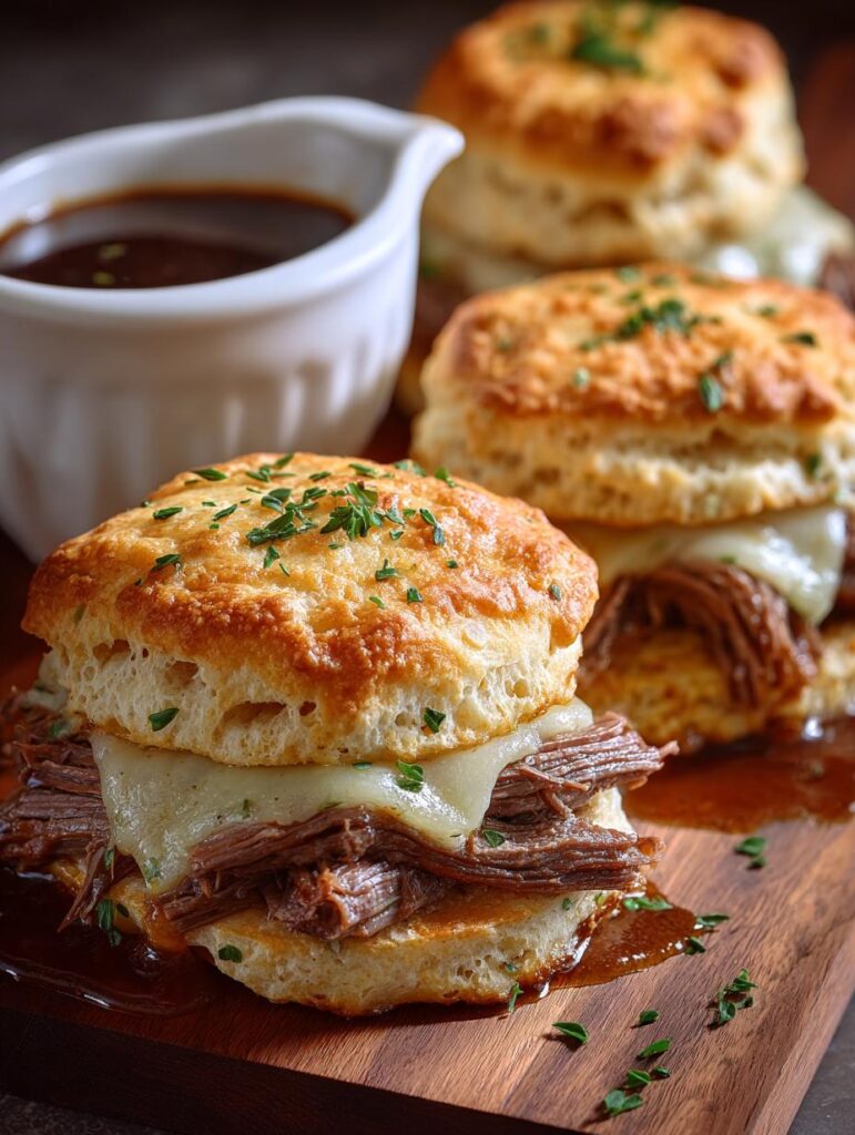French Dip Biscuits Savory