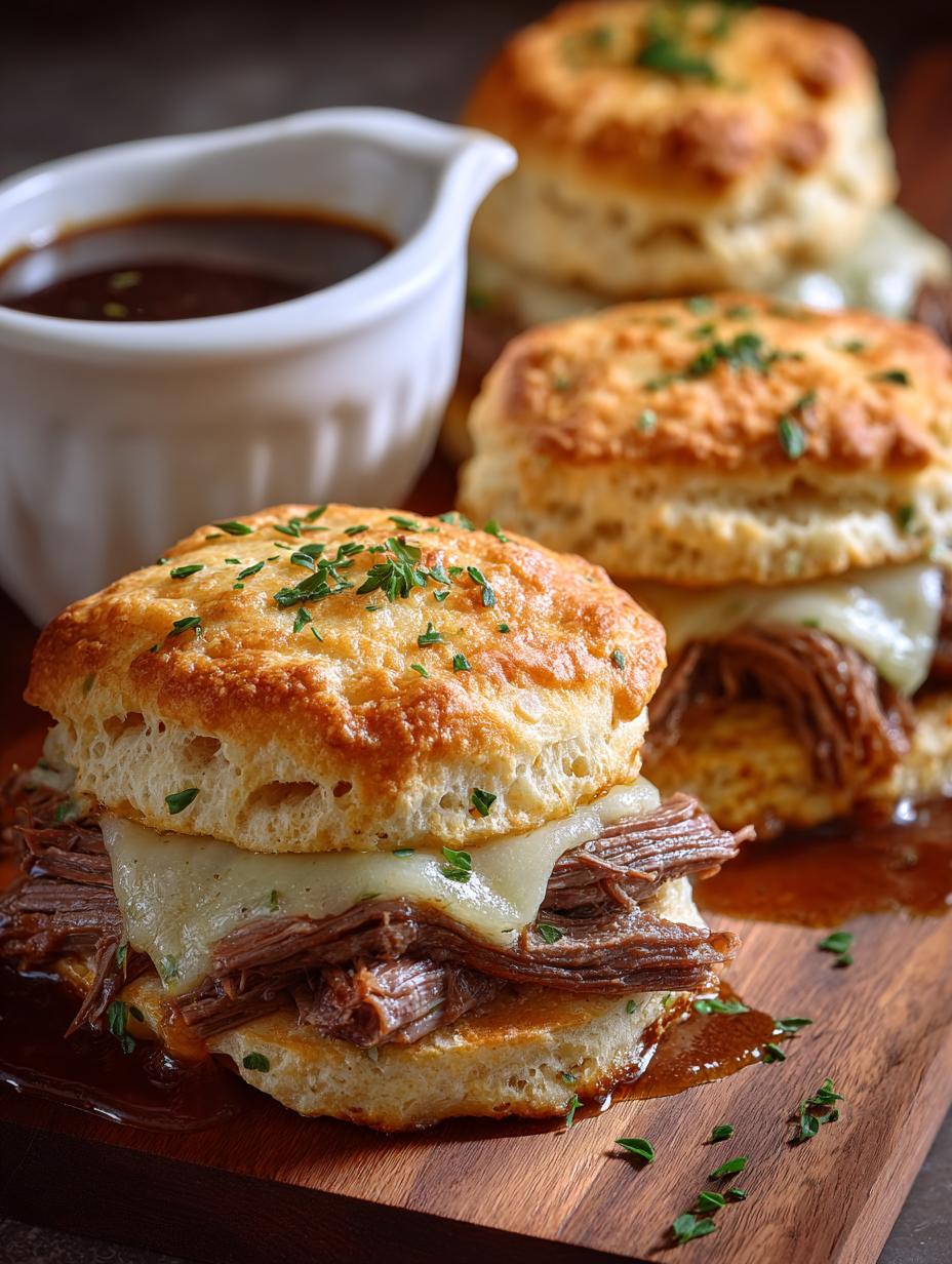French Dip Biscuits Savory