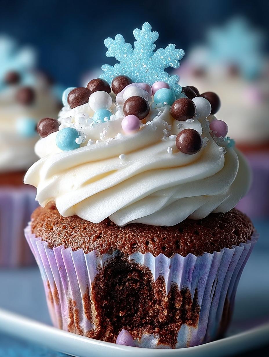 Delicious Frozen Themed Cupcakes for Magical Celebrations - Frozen Themed Cupcakes - additional detail