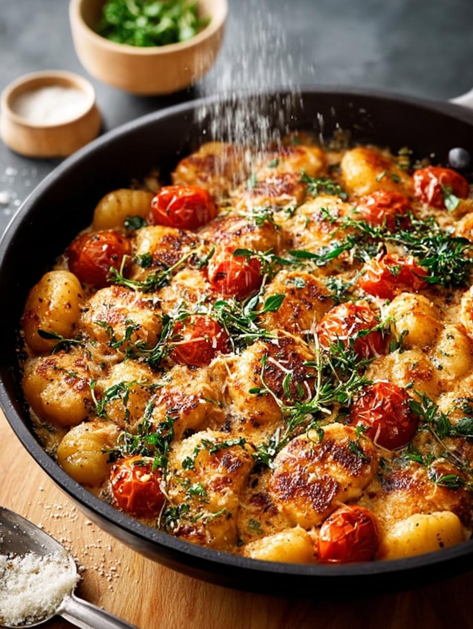 Garlic Chicken Gnocchi Skillet: A Creamy 30-Minute Delight - Garlic Chicken Gnocchi Skillet - additional detail