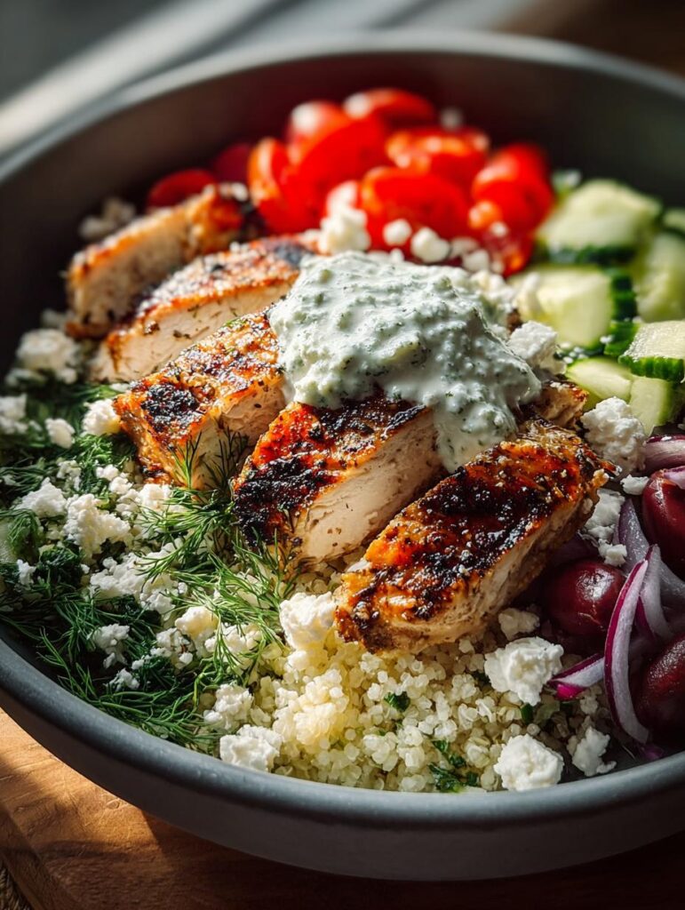Greek Chicken Bowls Fresh