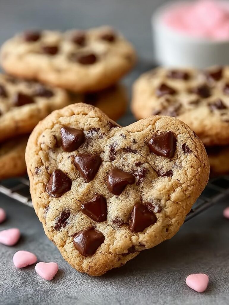 Heart Shaped Chocolate Chip