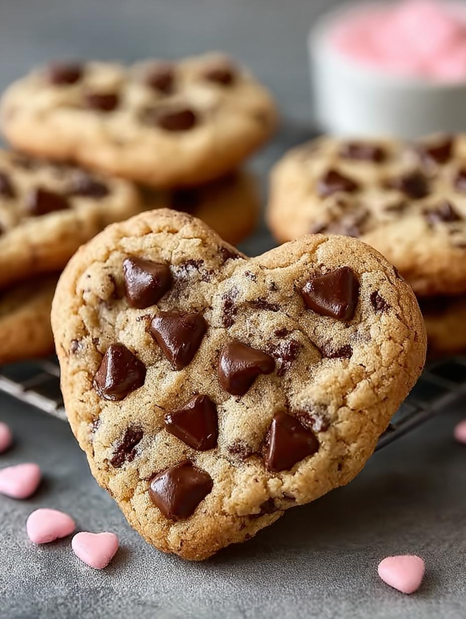 Heart Shaped Chocolate Chip