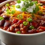 Hearty Homestyle Crockpot Chili
