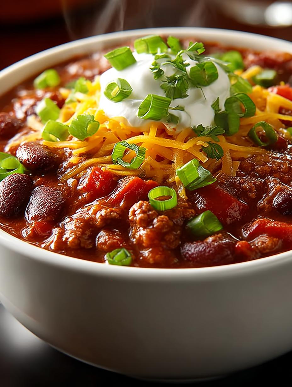 Hearty Homestyle Crockpot Chili