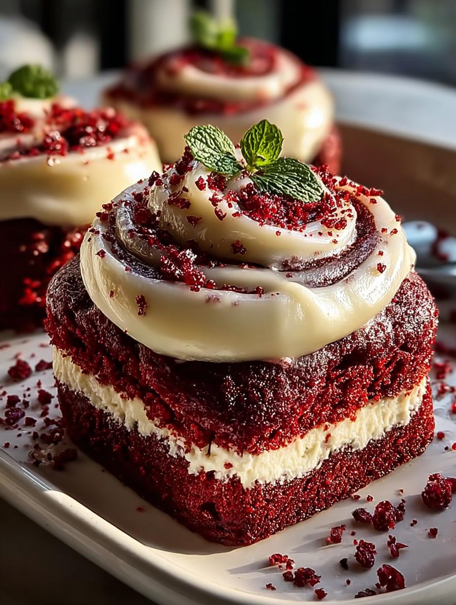 Heavenly Red Velvet Cinnamon Rolls: 12 Ways to Indulge - Heavenly Red Velvet Cinnamon - main visual representation