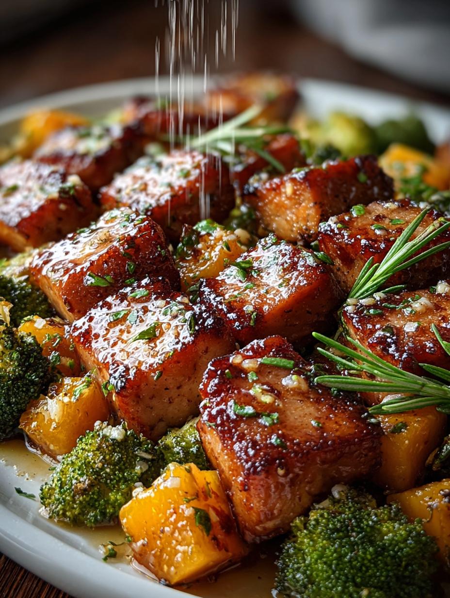 Honey Garlic Sheet Pan Sausage with Sweet Potatoes - Honey Garlic Sheet Pan - additional detail