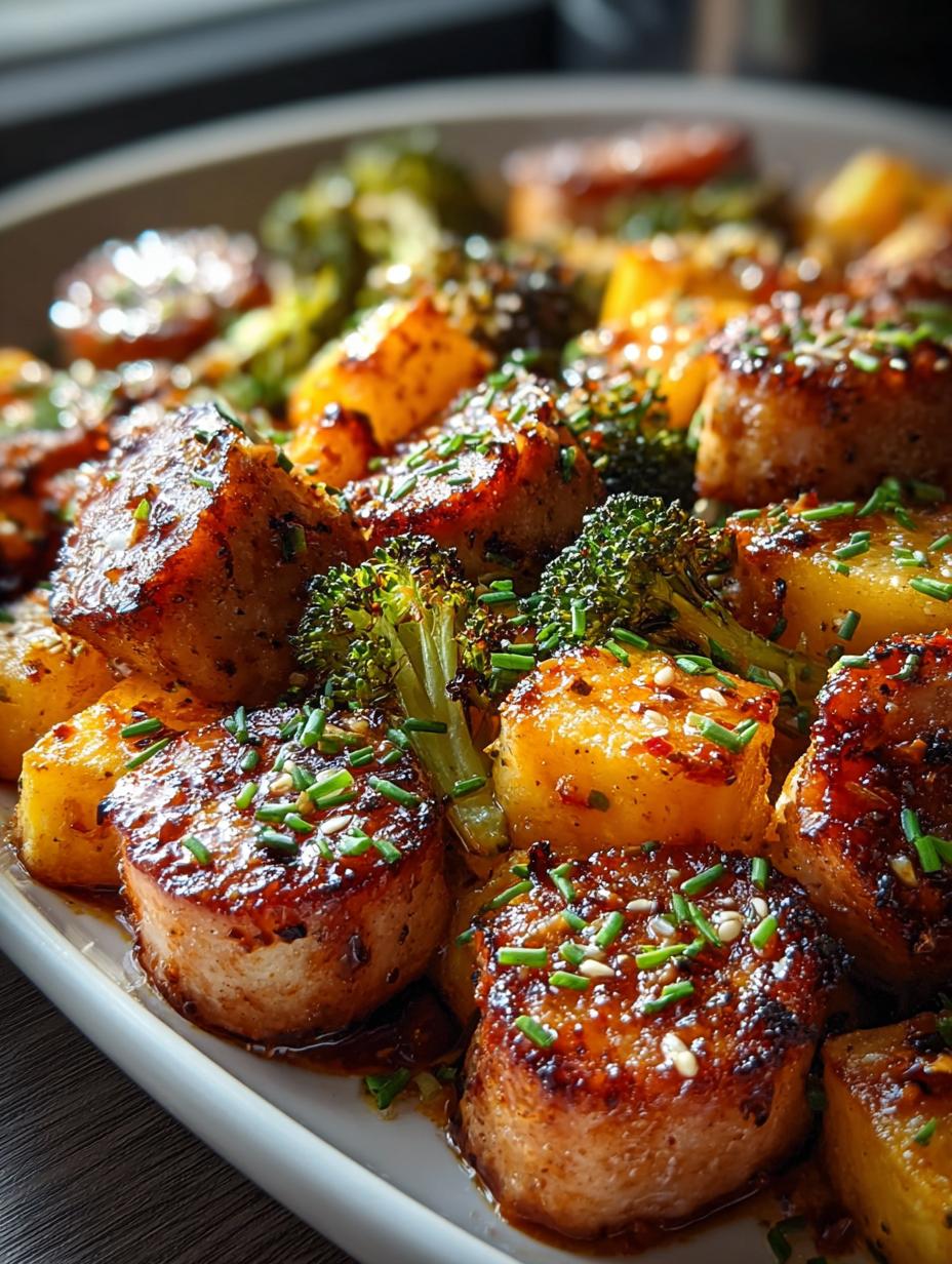 Honey Garlic Sheet Pan