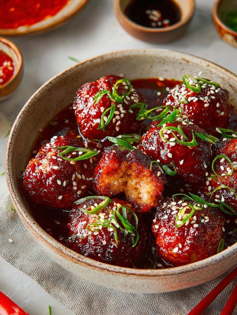 Korean Bbq Meatballs