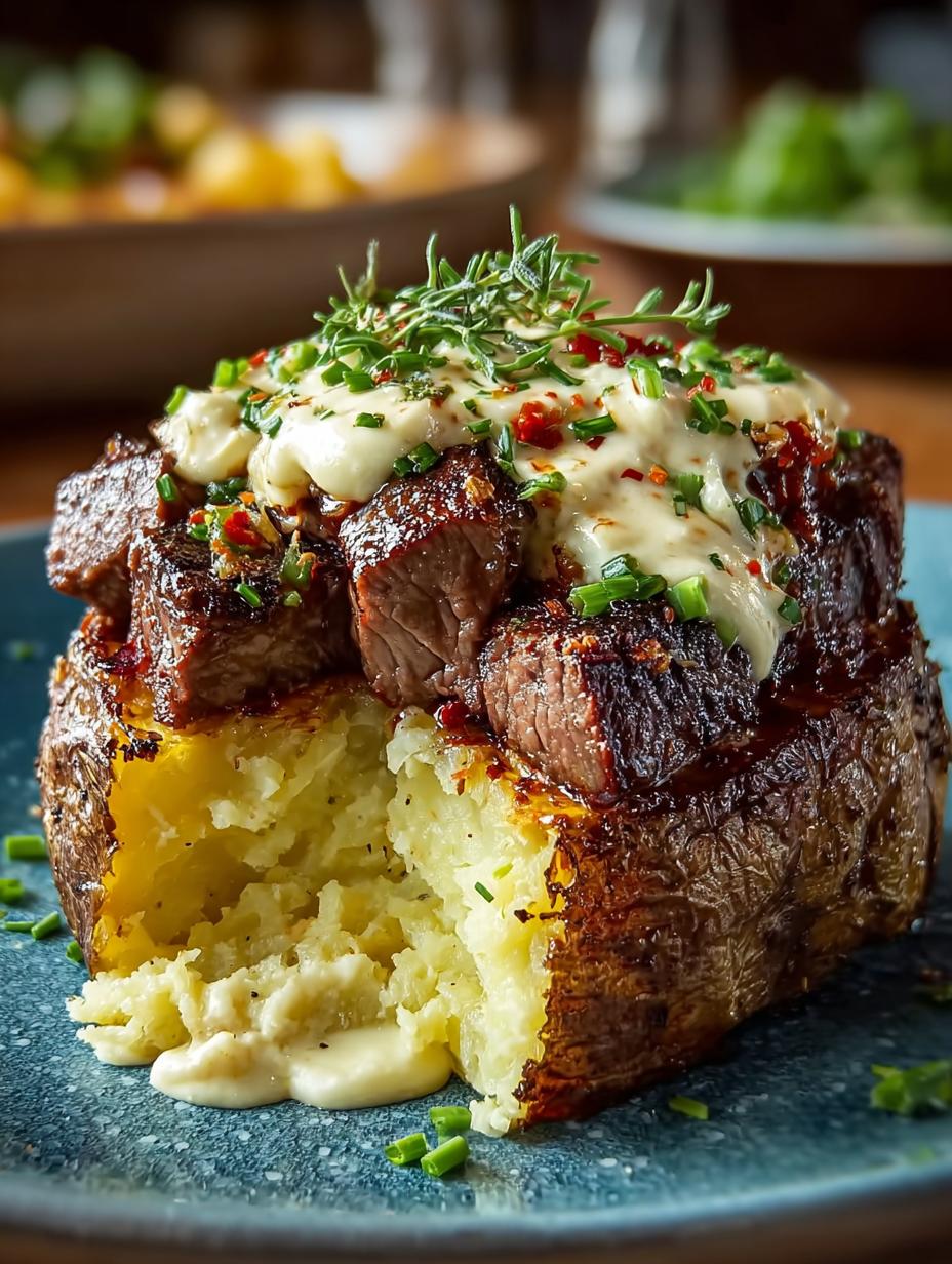 Loaded Steak Potato Baked: 7 Irresistible Ways to Indulge - Loaded Steak Potato Baked - additional detail