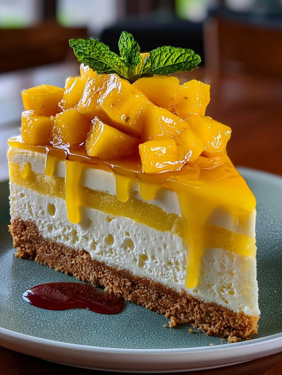 Mango Cheesecake Cake