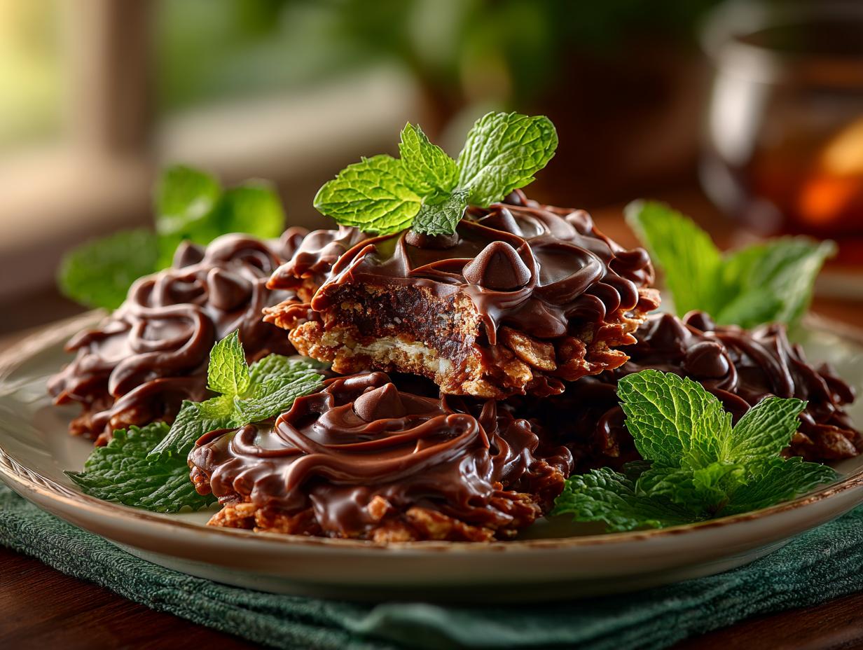 Mint Chocolate Chip Clusters