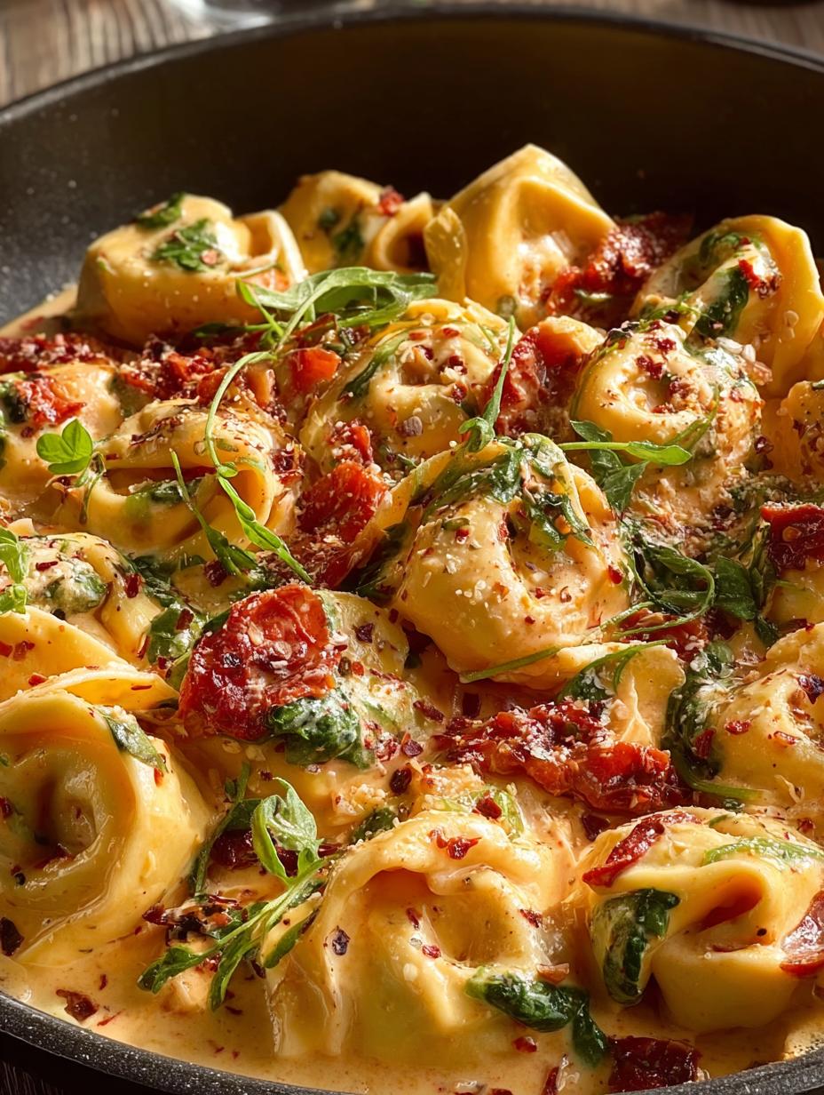 One Pan Tuscan Tortellini: Quick Comfort Food Delight - One Pan Tucsan Tortellini - additional detail