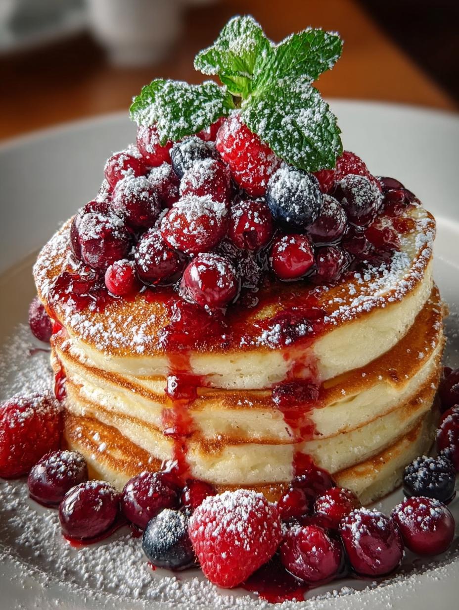 Pancake Stack Berry Holly: 5 Fluffy Layers of Joy - Pancake Stack Berry Holly - additional detail