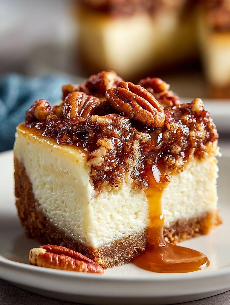 Indulgent Pecan Pie Cheesecake: 12 Layers of Delight - Pecan Pie Cheesecake - additional detail