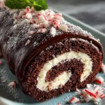 Peppermint Chocolate Roll Cookies