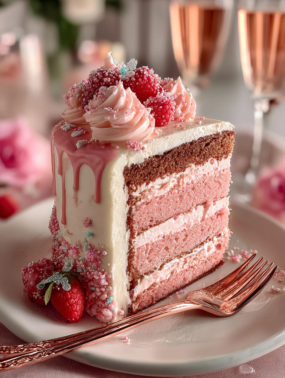 Pink Champagne Cake: 12 Layers of Celebration Delight 5 Irresistible Pink Champagne Cake with fluffy layers and champagne flavor