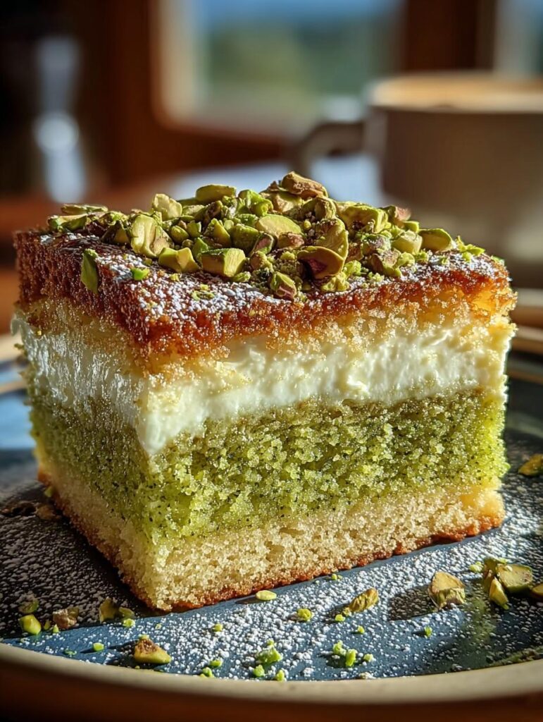 Pistachio Gooey Butter Cake
