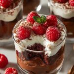 Raspberry Brownie Parfaits