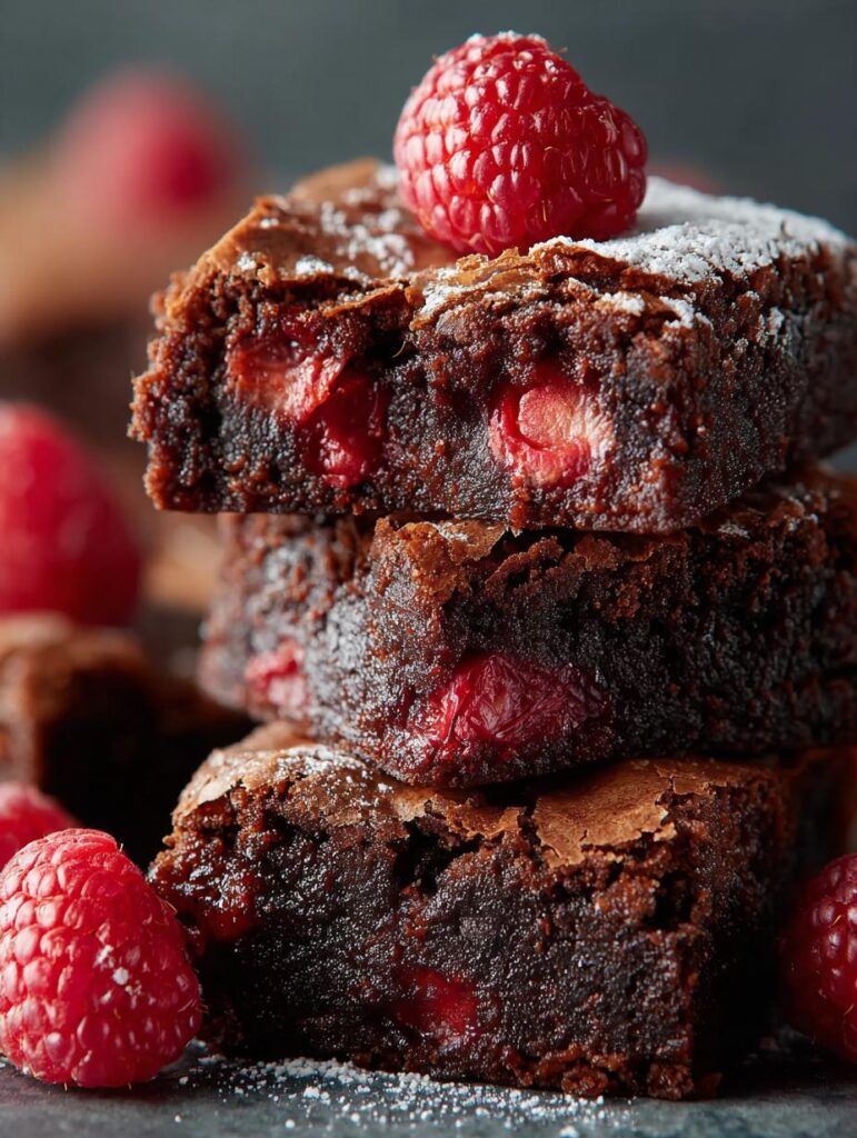 Raspberry Brownies Rich Chocolate