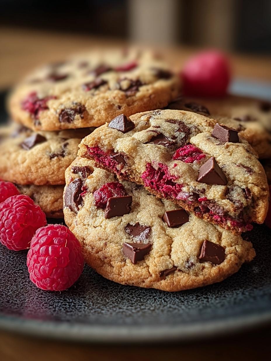 Heavenly Raspberry Chocolate Chip Cookies in 30 Minutes - Raspberry Chocolate Chip Cookies - main visual representation