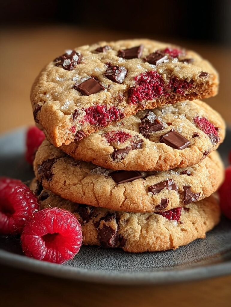 Raspberry Chocolate Chip Cookies