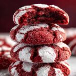 Red Velvet Crinkle Cookies