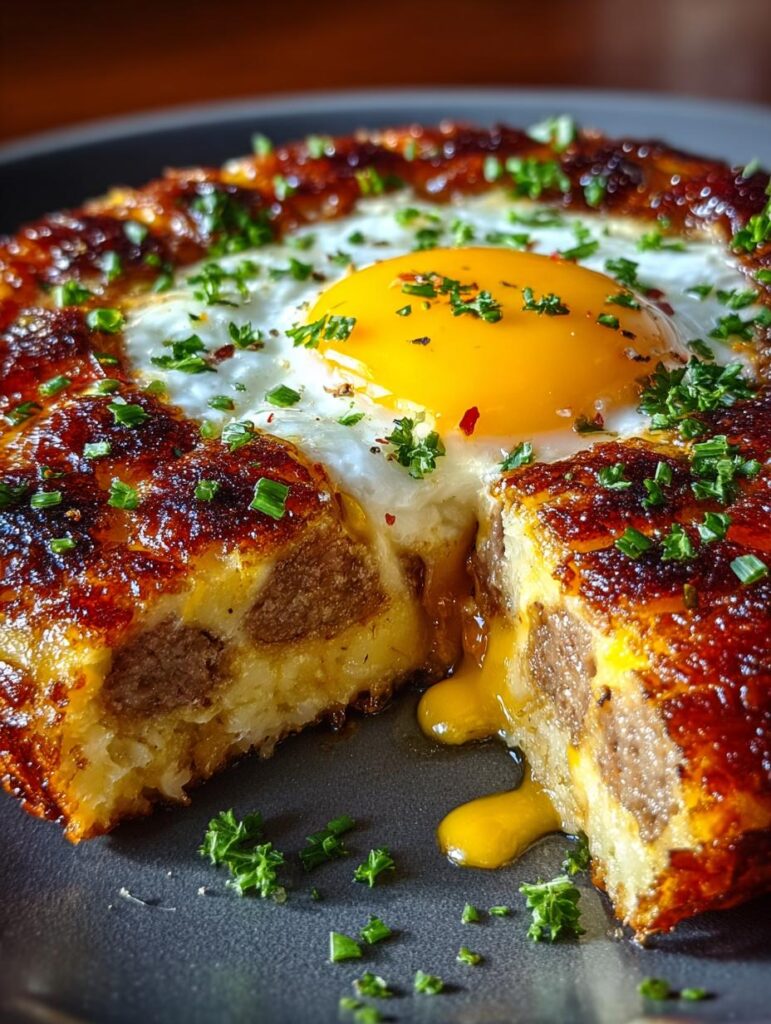 Sausage Hashbrown Breakfast Dish