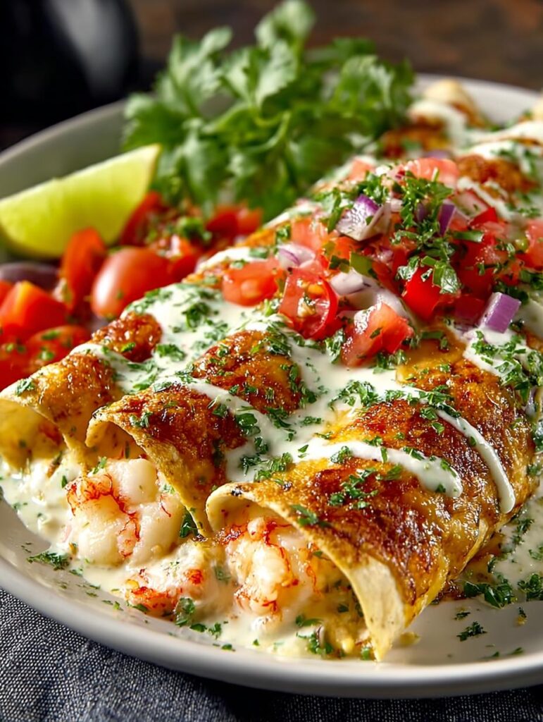 Seafood Enchiladas