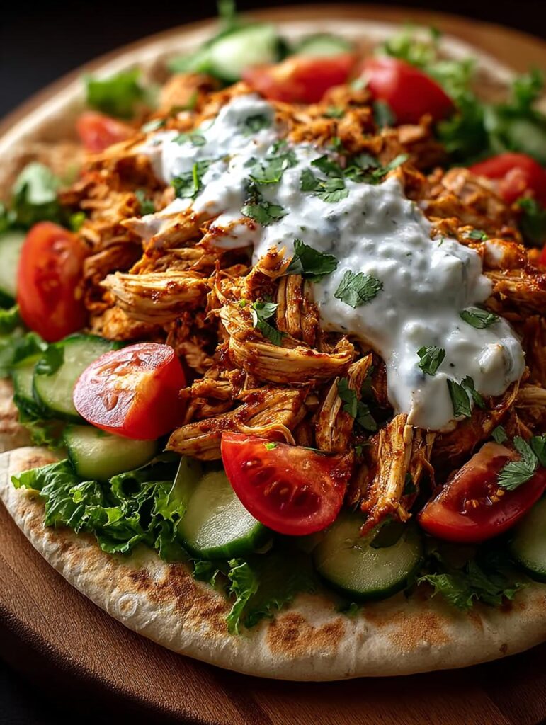 Slow Cooker Chicken Shawarma