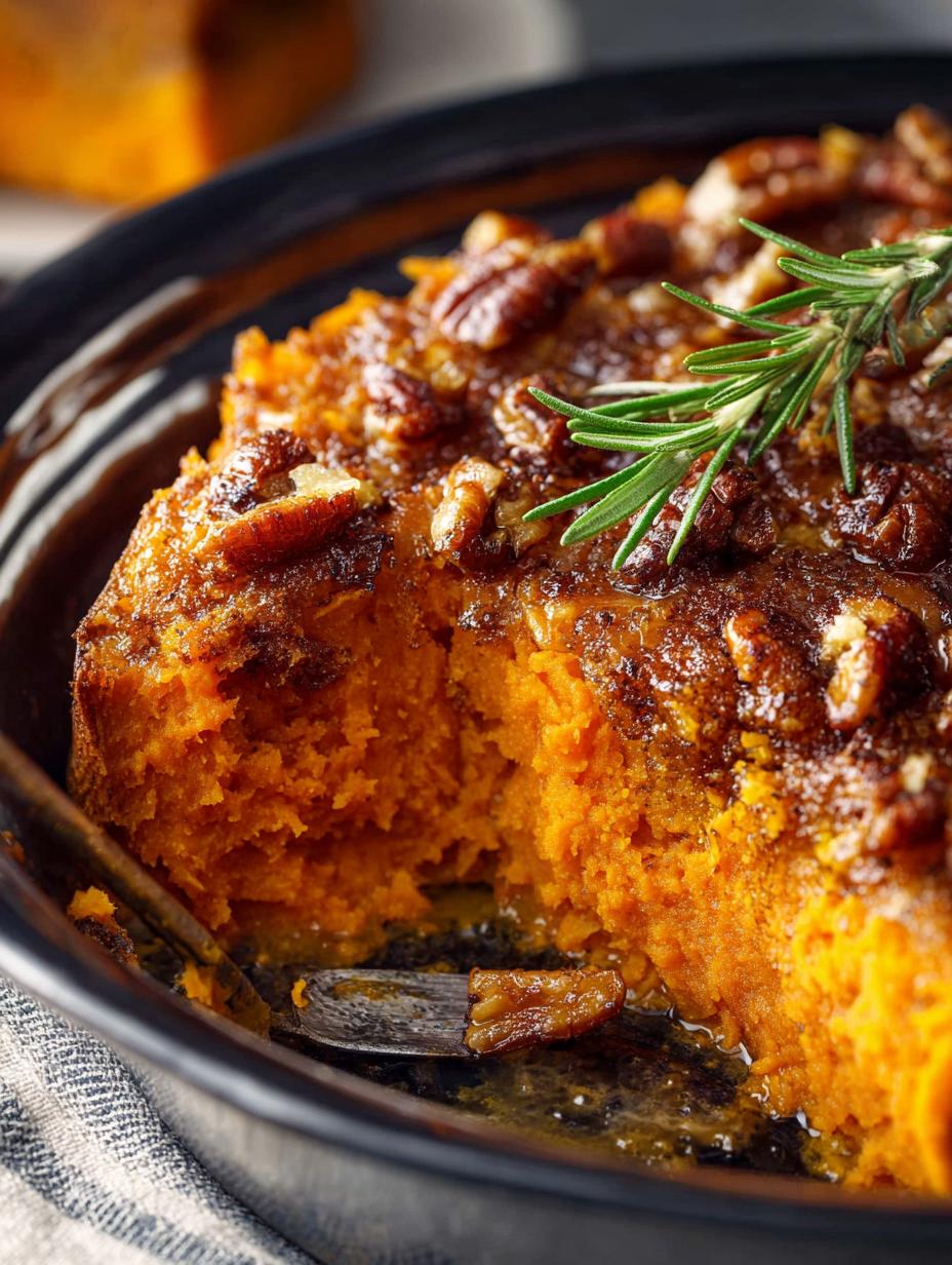 Delicious Slow Cooker Sweet Potato Casserole Recipe - Slow Cooker Sweet Potato - main visual representation