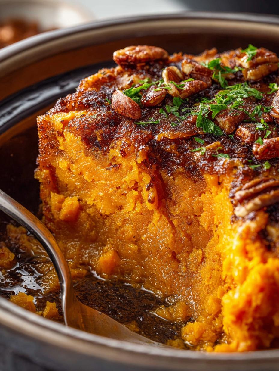 Delicious Slow Cooker Sweet Potato Casserole Recipe - Slow Cooker Sweet Potato - additional detail