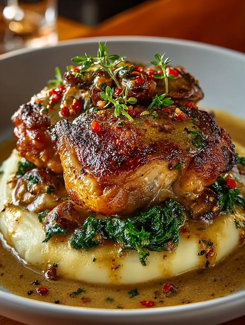 Smothered Chicken Thighs with Gravy: A Comforting Delight 5 Smothered Chicken Thighs with Gravy: A Comforting Delight - Smothered Chicken Thighs with - main visual representation