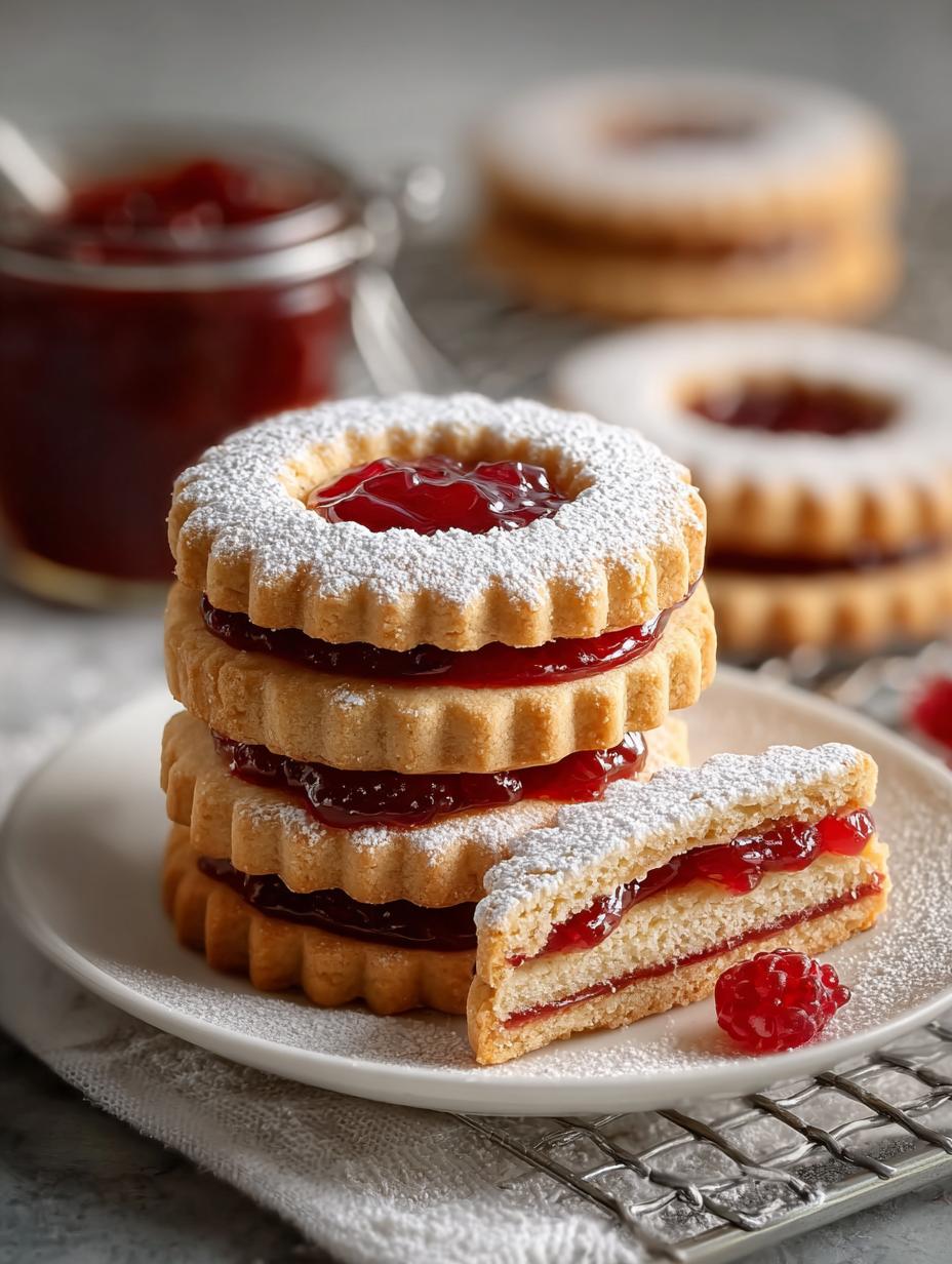 Soft Sweet Linzer Cookies: 12 Irresistible Flavors - Soft Sweet Linzer Cookies - additional detail