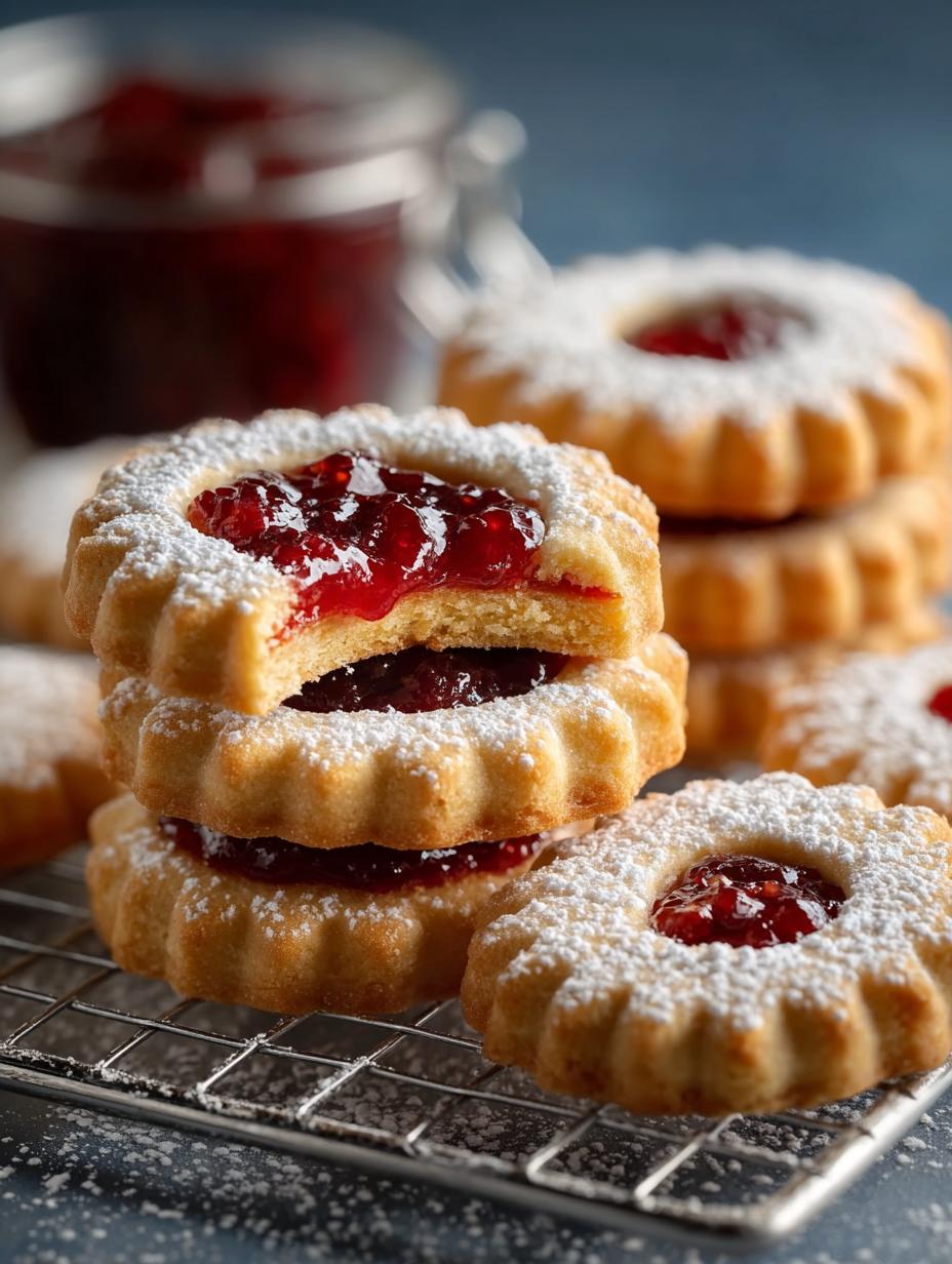 Soft Sweet Linzer Cookies