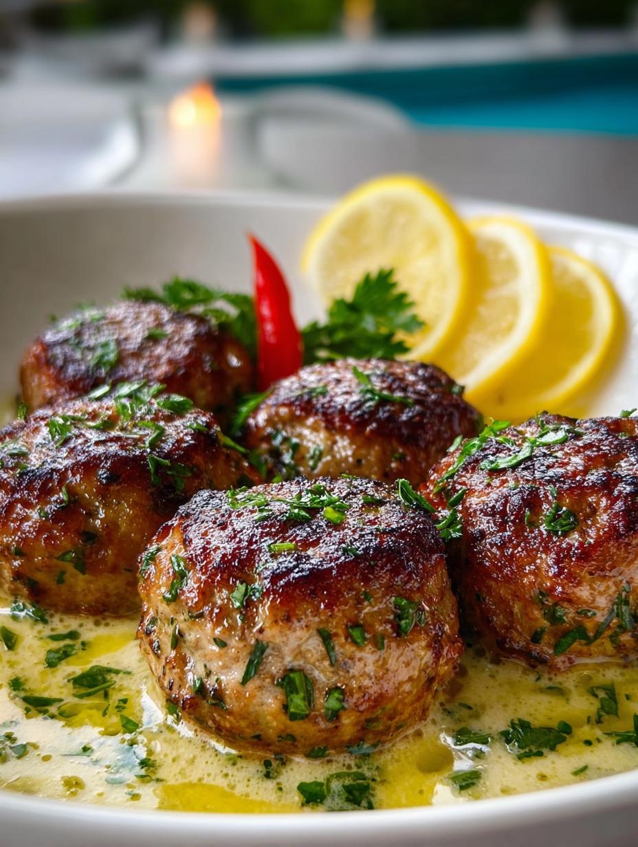 Softest Juiciest Greek Meatballs in Lemon Sauce Recipe - Softest Juiciest Greek Meatballs - main visual representation