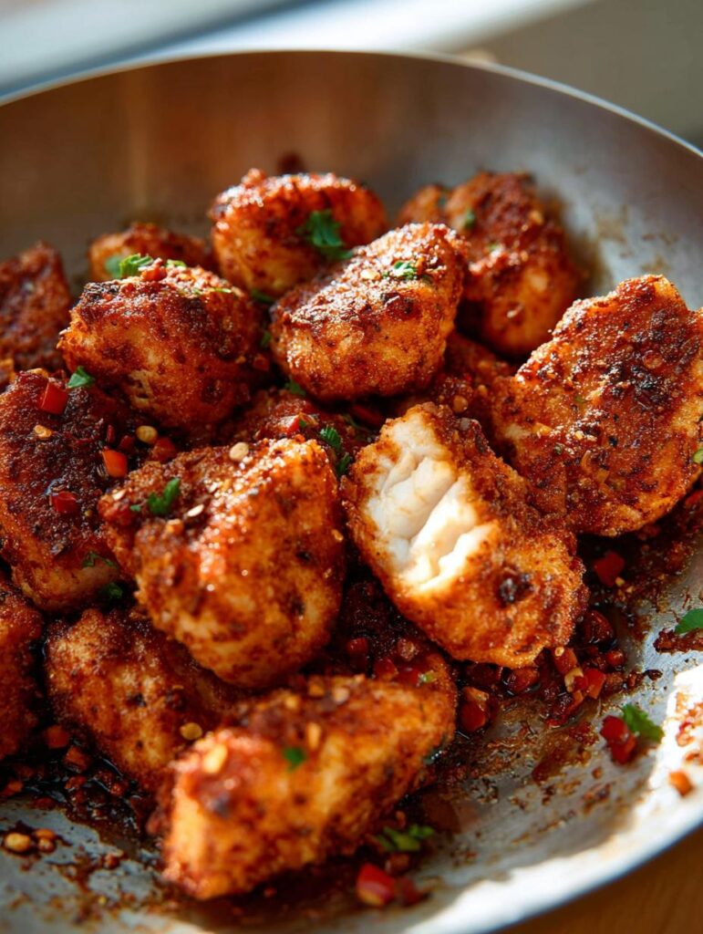 Spicy Garlic Chicken Bites