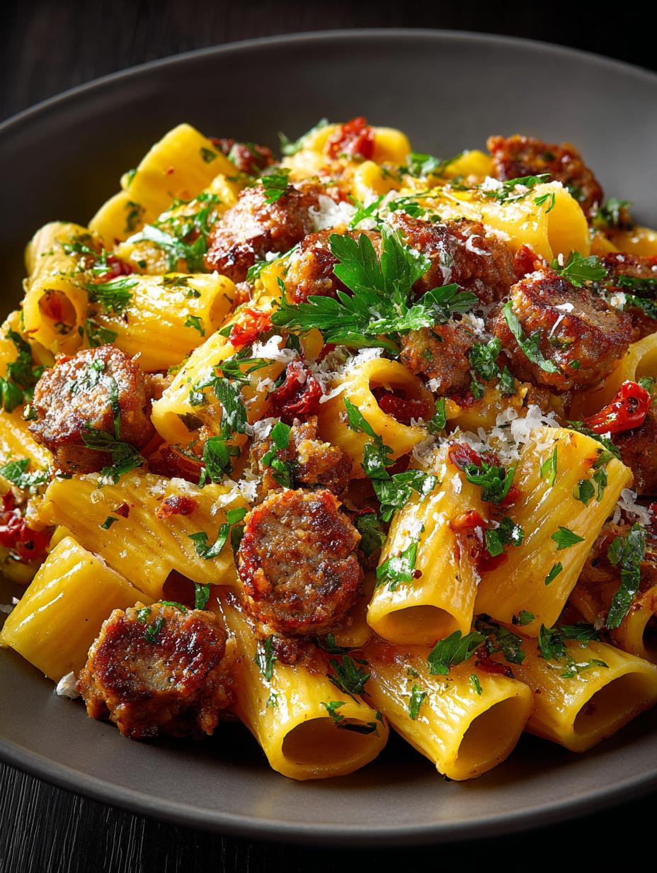 Spicy Sausage Pasta Creamy