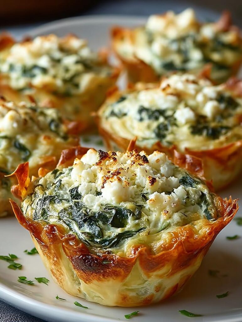 Spinach Artichoke Dip Cups