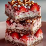 Strawberry Pretzel Marshmallow Treats