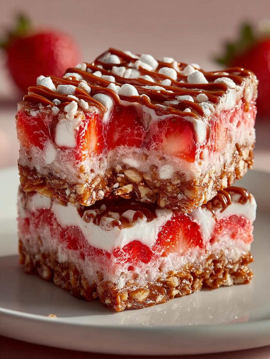 Strawberry Pretzel Marshmallow Treats: 5 Sweet Variations 6 Strawberry Pretzel Marshmallow Treats: 5 Sweet Variations - Strawberry Pretzel Marshmallow Treats - additional detail