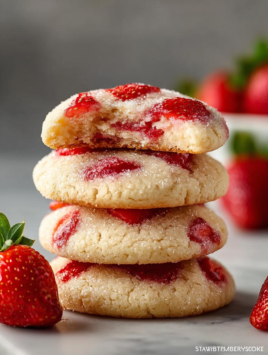 Strawberry Sugar Cookies: 12 Reasons to Love Them - Strawberry Sugar Cookies - additional detail