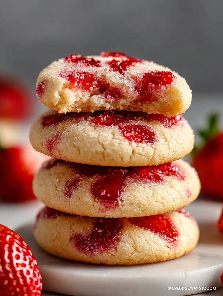Strawberry Sugar Cookies