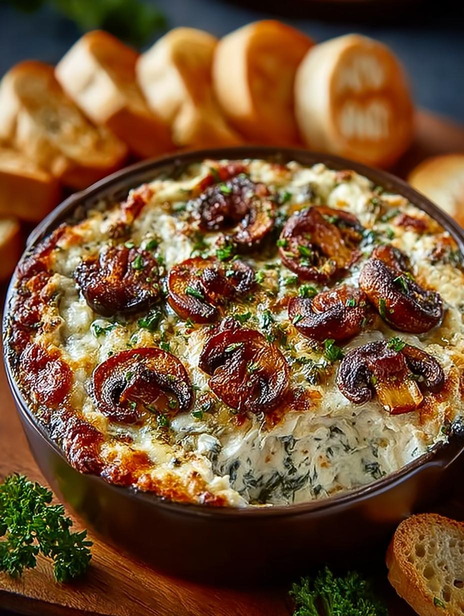 Delicious Stuffed Mushroom Dip for Crowd-Pleasing Parties 5 Delicious Stuffed Mushroom Dip for Crowd-Pleasing Parties - Stuffed Mushroom Dip - main visual representation