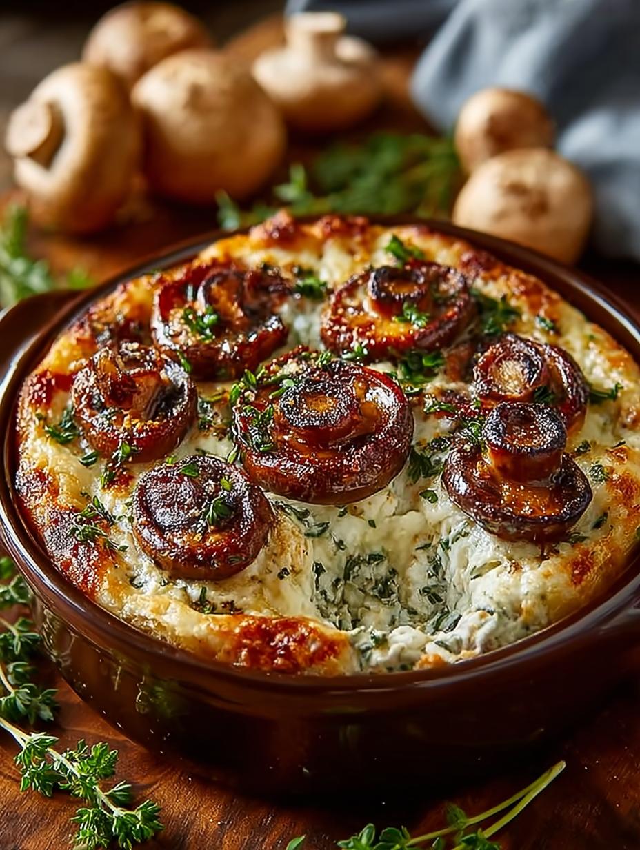Delicious Stuffed Mushroom Dip for Crowd-Pleasing Parties - Stuffed Mushroom Dip - additional detail