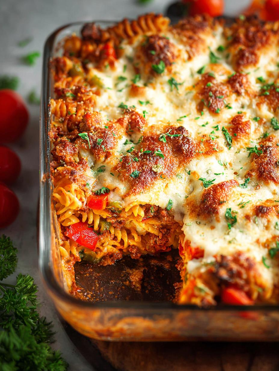 Stuffed Pepper Pasta Bake: 6 Cheesy Comfort Food Wonders - Stuffed Pepper Pasta Bake - main visual representation