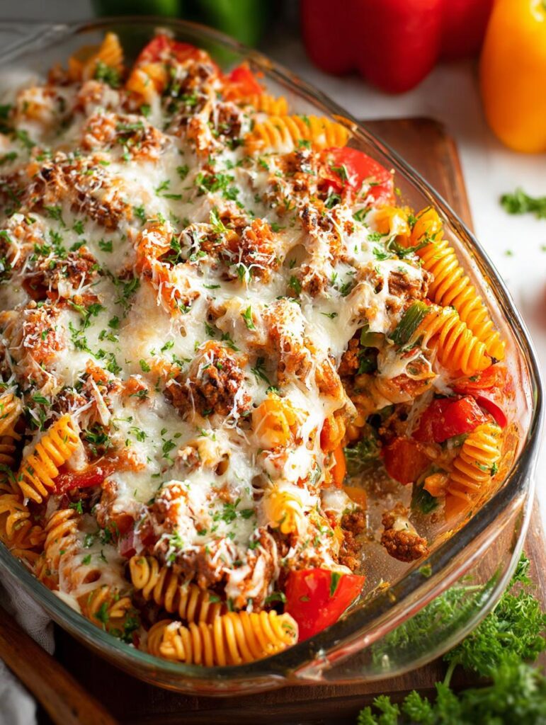 Stuffed Pepper Pasta Bake